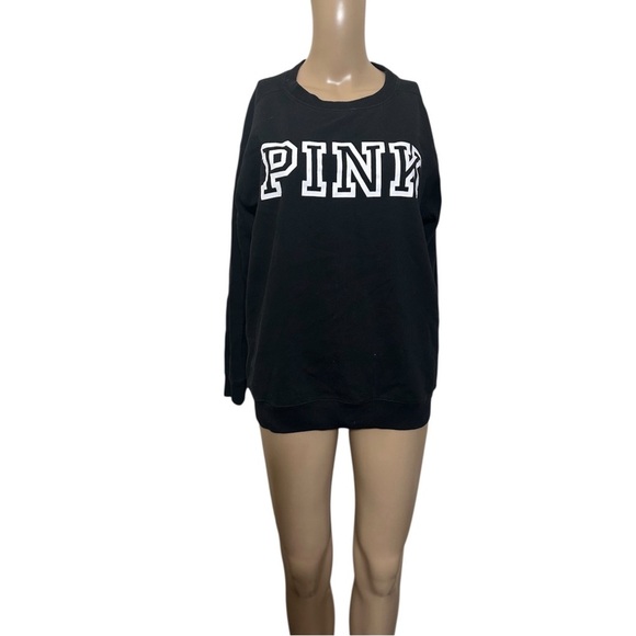 PINK Victoria's Secret Black and White Sweatshirt - Picture 1 of 5